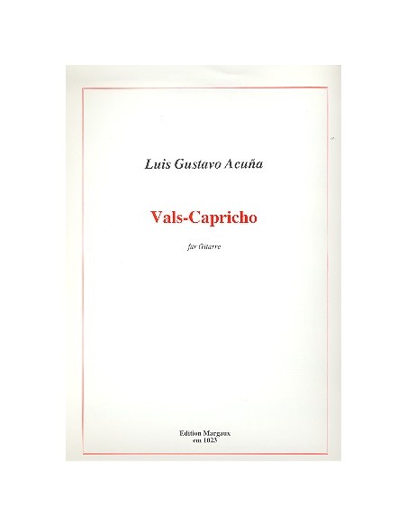 ACUÑA L.G.-Vals Capricho per Chitarra