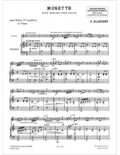 BLANCHET G.-Musette per Violino e Pianoforte 2