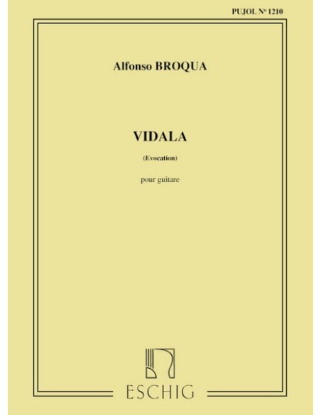 BROQUA A.-Vidala für Gitarre (Pujol)