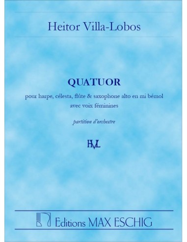 VILLA LOBOS H.-Quartet (1921) (Pocket score)