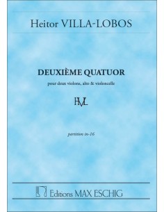 VILLA LOBOS H.-Quartet No. 2 for String Quartet (Pocket Score)