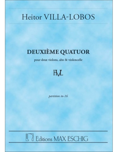 VILLA LOBOS H.-Quartet No. 2 for String Quartet (Pocket Score)