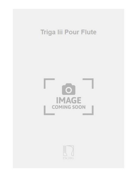RUIZ PIPO A.-Triga III per Flauto