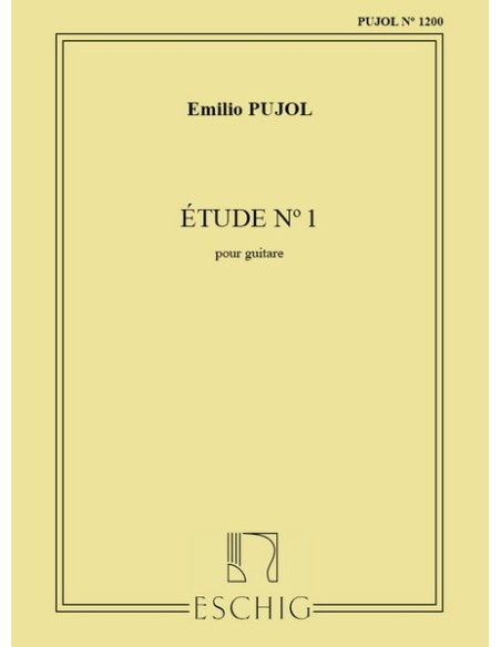 PUJOL E.-Studio nº 1 per Chitarra