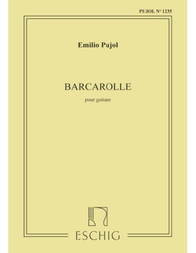 PUJOL E.-Barcarolle per Chitarra