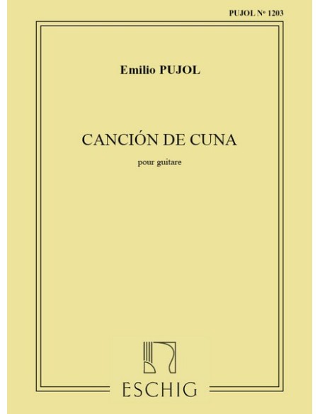 PUJOL E.-Lullaby (Berceuse) per chitarra