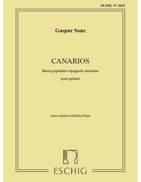 SANZ G.-Canarios per chitarra (Pujol)