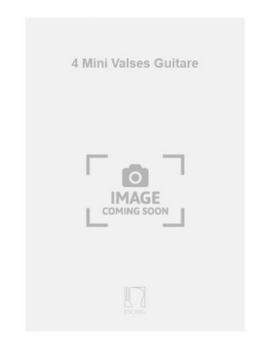 SANCHEZ B.-Mini Valses (4) pour guitare