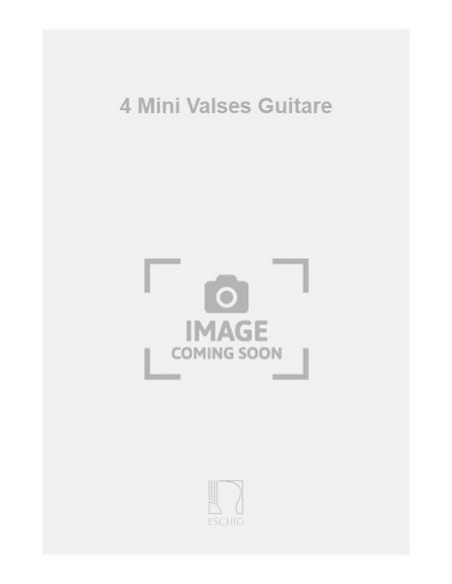 SANCHEZ B.-Mini Valses (4) pour guitare