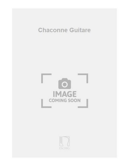 WILLIAMS A.-Chaconne per chitarra