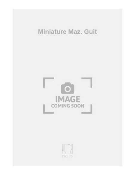 DIGMELOFF G.-Miniature Maz. for Guitar