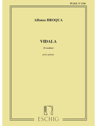 BROQUA A.-Vidala pour guitare (Pujol)