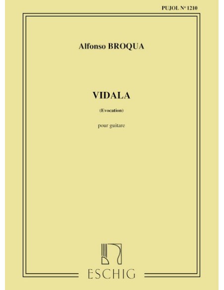 BROQUA A.-Vidala für Gitarre (Pujol)