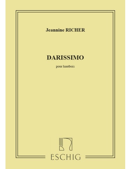 RICHER J.-Darissimo for Oboe