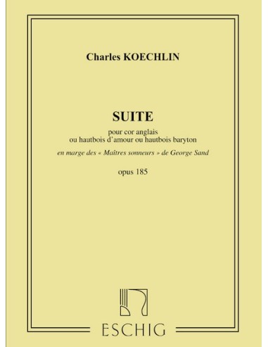 KOECHLIN C.-Suite Op.185 per corno inglese