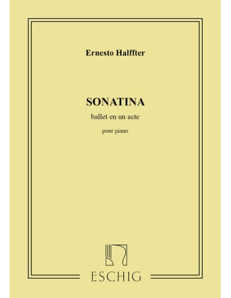 HALFFTER E.-Sonatine pour piano