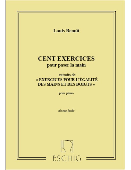 BENOIT-Exercises (100) for Piano