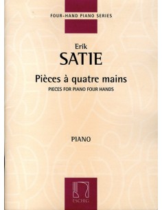 SATIE E.-Pear-Shaped Pieces (3) for 4-Hand Piano