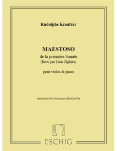 KREUTZER R.-Master per Violino e Pianoforte