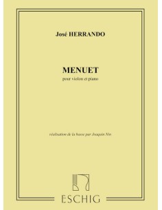 HERRANDO J.-Menuet per violino e pianoforte