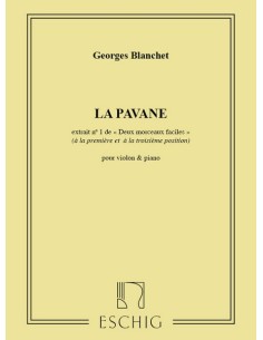 BLANCHET G.-Pavane pour violon et piano 2