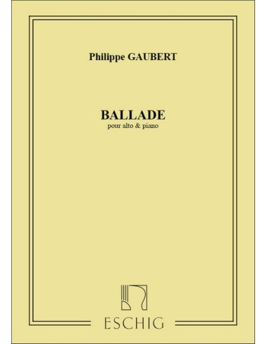 GAUBERT P.-Ballata per viola e pianoforte