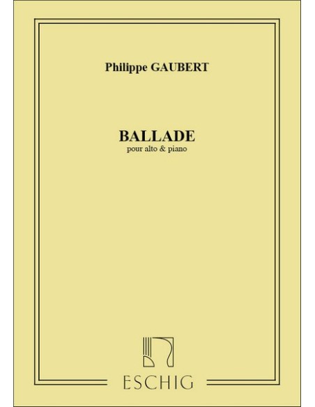GAUBERT P.-Ballata per viola e pianoforte