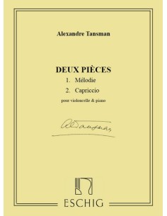 TANSMAN A.-Pezzi (2) per violoncello e pianoforte