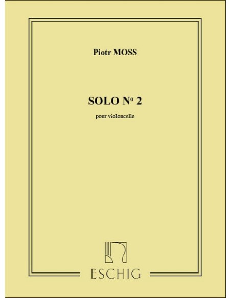 MOSS J.-Solo n. 2 per violoncello