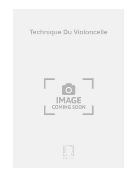 BARBIER J.-Technique du Violoncelle für Violoncello
