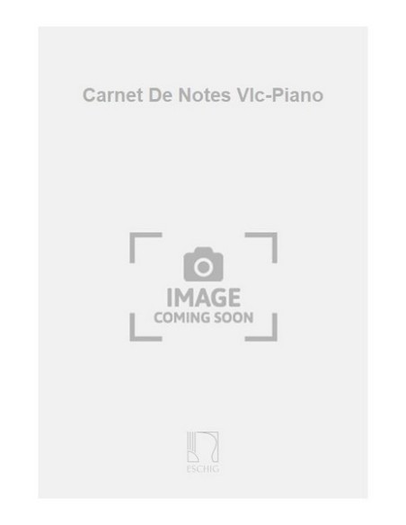 THOMAS S.-Carnet de Notes per violoncello e pianoforte