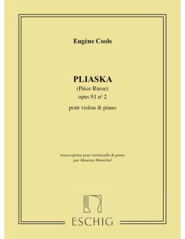 COOLS E.-Pliaska per violoncello e pianoforte