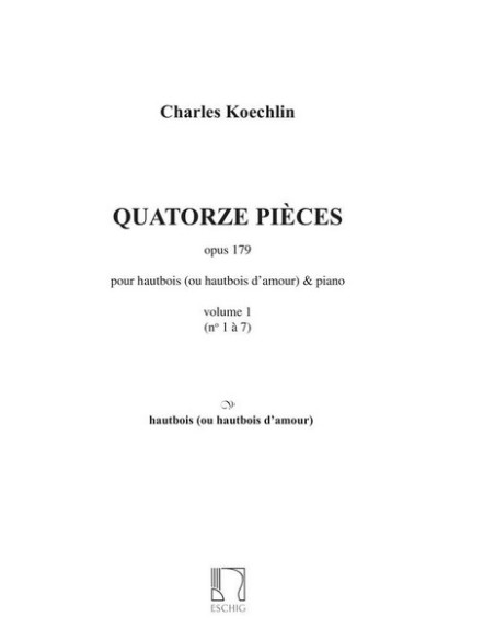 KOECHLIN C.-Pezzi Vol.1 per Oboe