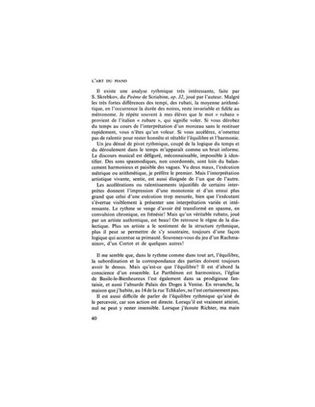 NEUHAUS H.-L'Art du Piano