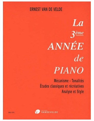 VAN DE VELDE E.-Methode Rose Vol.3 per Pianoforte