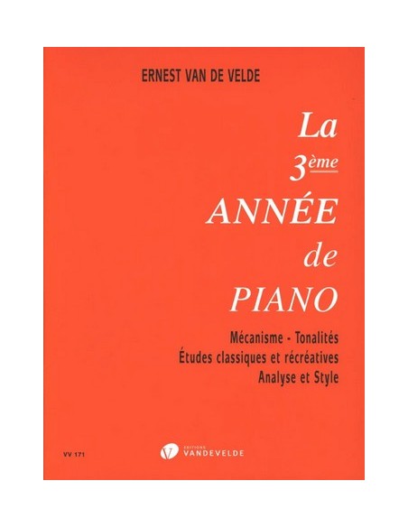 VAN DE VELDE E.-Methode Rose Vol.3 per Pianoforte