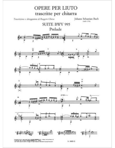 BACH J.S.-Liuto Opere per chitarra (Chiesa)