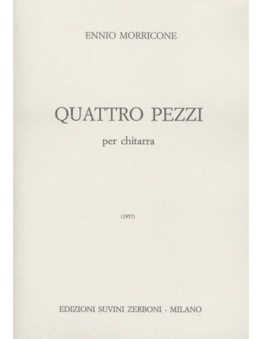 MORRICONE E.-Pieces (4) (1957) per chitarra