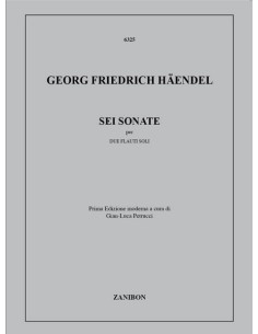 HAENDEL G.F.-Sonate (6) per 2 flauti