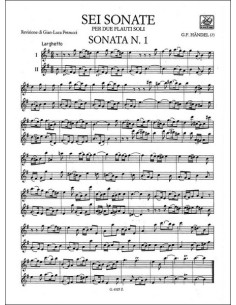 HAENDEL G.F.-Sonates (6) pour 2 flûtes 2