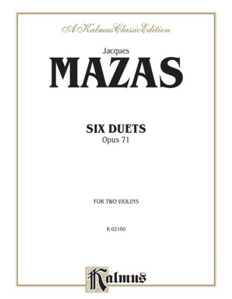 MACAS J.F.-DUOS Op.71 pour 2 violons