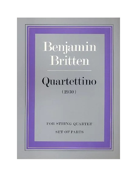 BRITTEN B.-Quartet for String Quartet (Parts)
