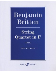 BRITTEN B.-Streichquartett F-Dur (Stimmen)