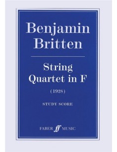 BRITTEN B.-Streichquartett F-Dur (Partitur)