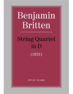BRITTEN B.-Streichquartett D-Dur (Partitur)