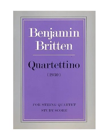 BRITTEN B.-Quartetino for String Quartet (Score)