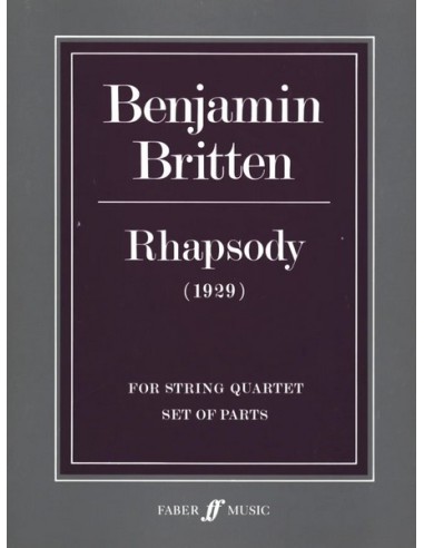 BRITTEN B.-Rhapsody for String Quartet (Parts)