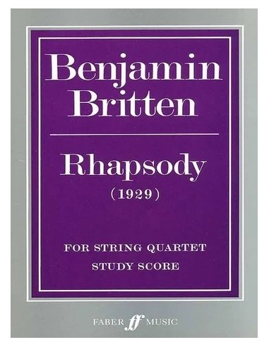 BRITTEN B.-Rhapsody for String Quartet (Score)