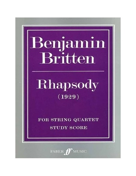 BRITTEN B.-Rhapsody for String Quartet (Score)