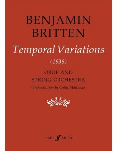 BRITTEN B.-Temporal Variations for Orchestra (Score)